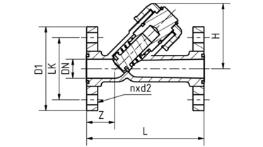 Drawing: Non-return valves DN 15-50
