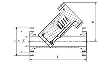 Drawing: Non-return valves DN 65-150